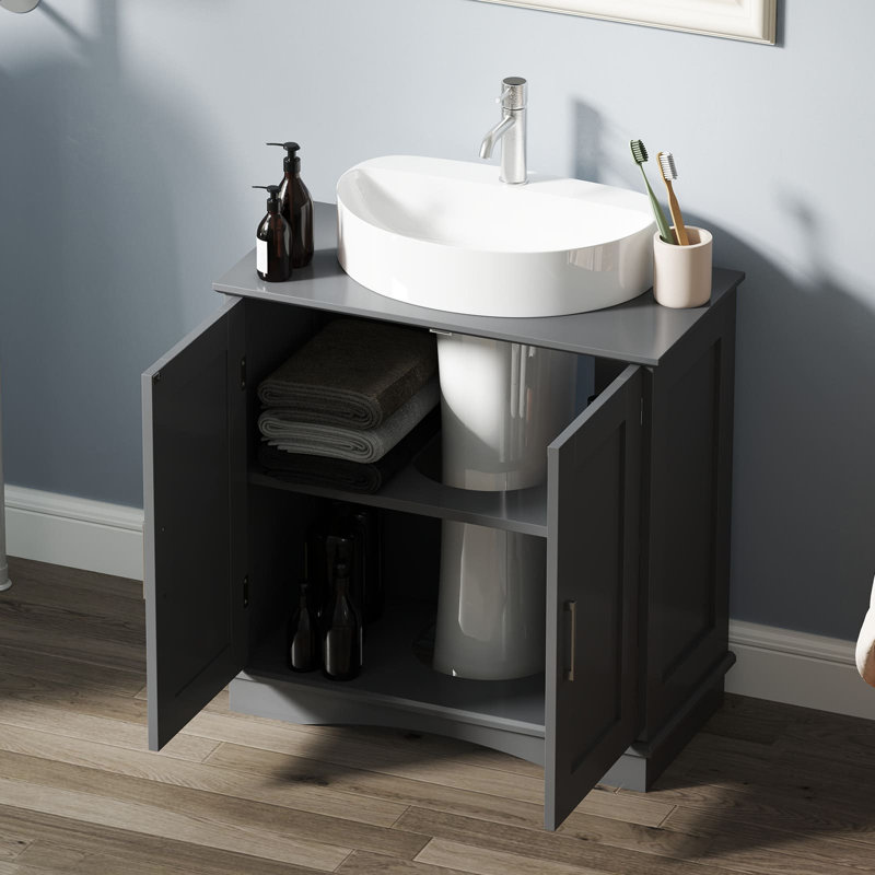 Bathroom Vanity Base Only, Grey