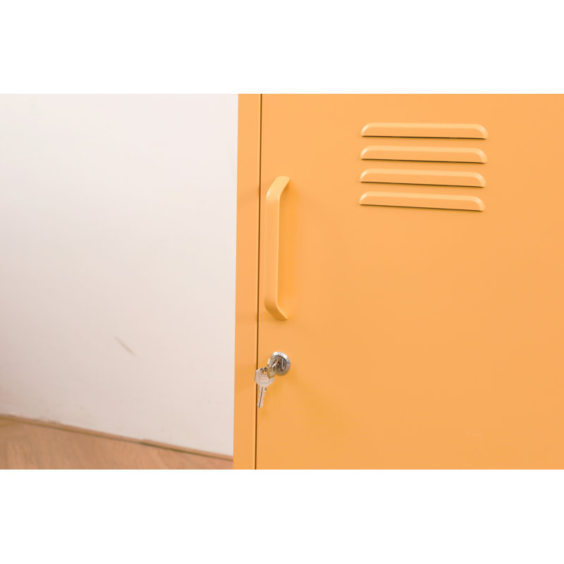 Une armoire de rangement en métal multifonctionnelle, Yellow