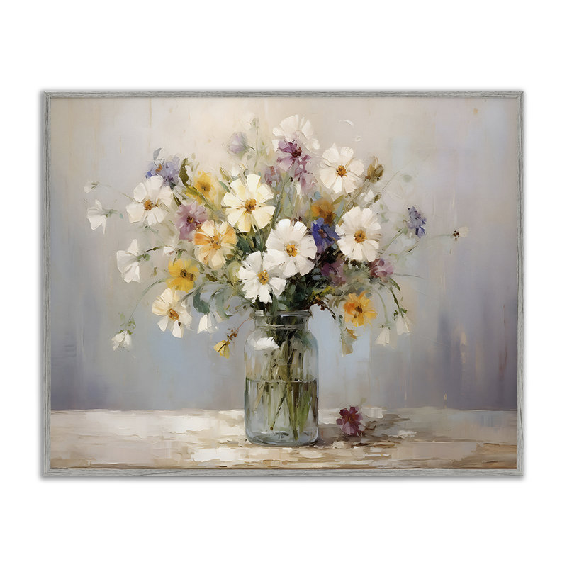 Fleurs sauvages en verre, estampe numérique par Franklyn Gregory, H 11 po x l 14 po, Estampe numérique Farmhouse