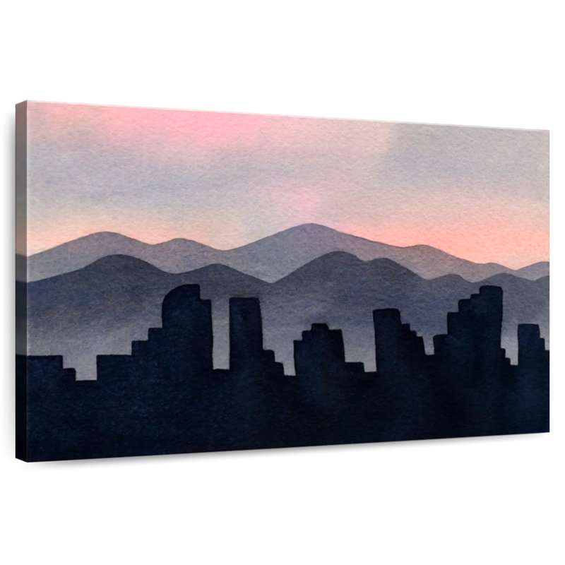 Sireci Abstract Skyline, 32" H x 48" W