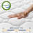 8 Inch Multilayer Hybrid Mattress - Ergonomic Design with Memory Foam and Pocket Spring, Medium Firm Feel, White-107191347
