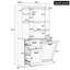 Armoire de salle de bain autoportante 71 po avec panier inclinable 71 po