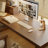 Tan Rectangular Solid Wood desk-109514486