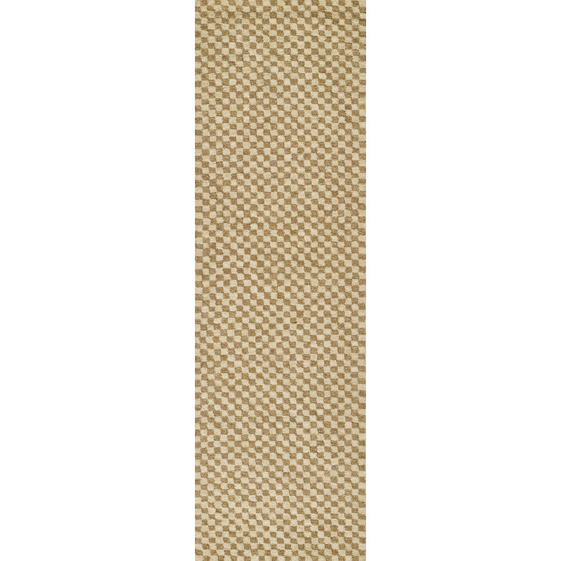 Momeni Charles Hand Tufted Wool Geometric Brown Area Rug, Runner 2'3" x 8'
