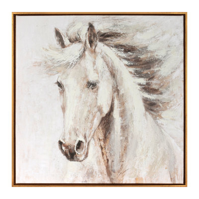 Art encadré sur toile cheval 24 "