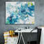  «Abstract Pouring P» par Jean Plout, art mural sur toile, 34 po x 26 po