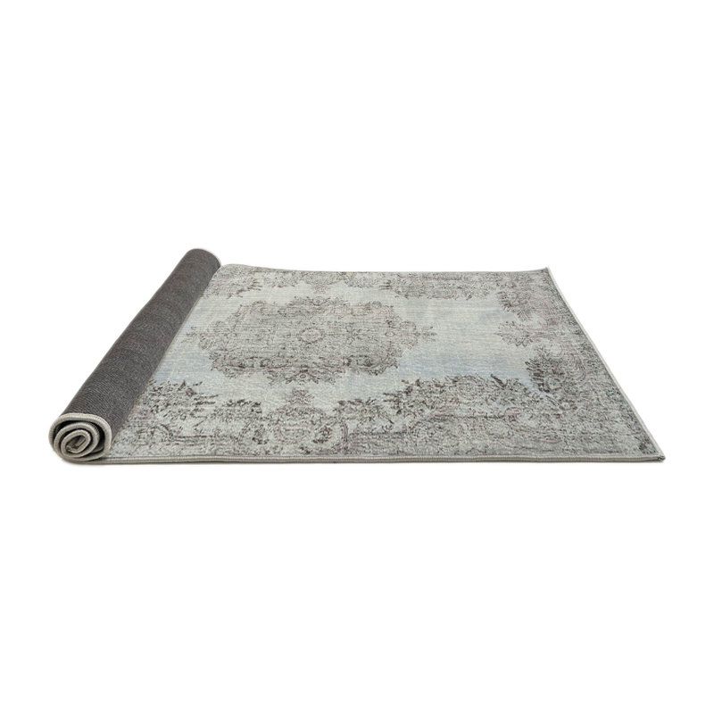 Tapis traditionnel gris / fumée Canina, Rond 5 pi