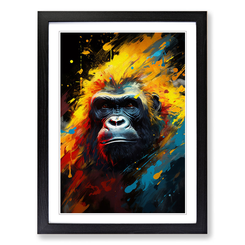 Gorilla Abstract - Framed Print
