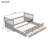 Daybed with Trundle and Drawers, Twin Size-129865489