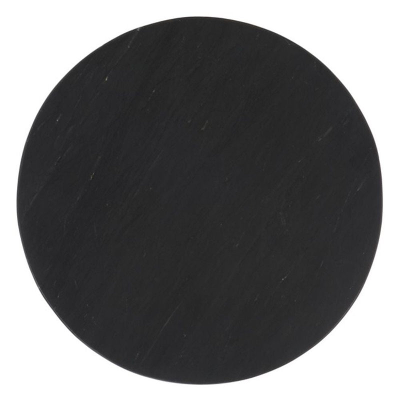 Hatteras Marble End Table, Black
