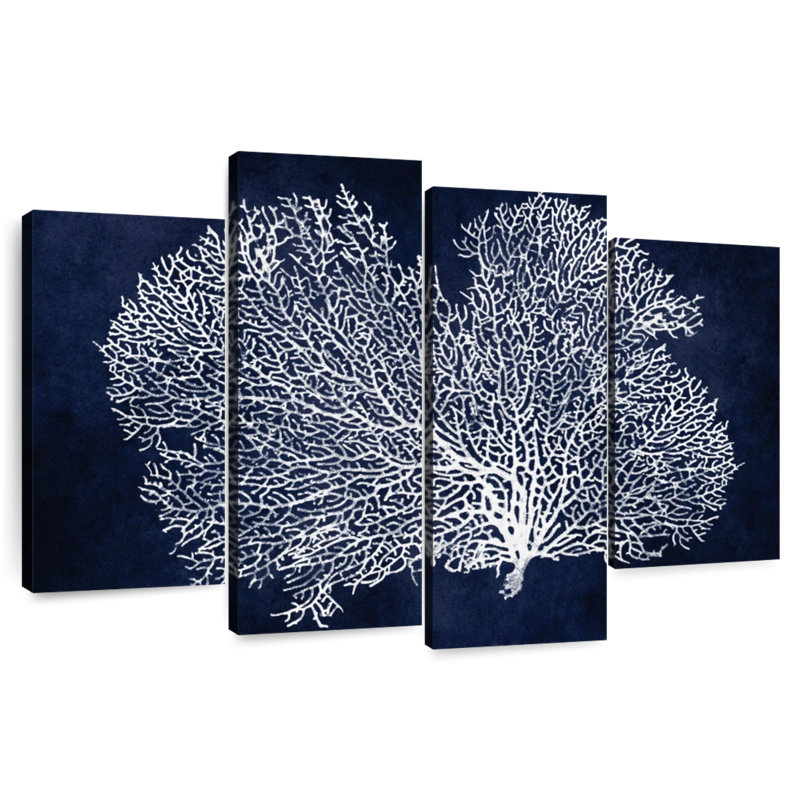 Éventail de mer Brampt sur bleu indigo II