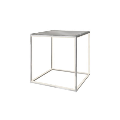Beaudry Glass Top Frame End Table