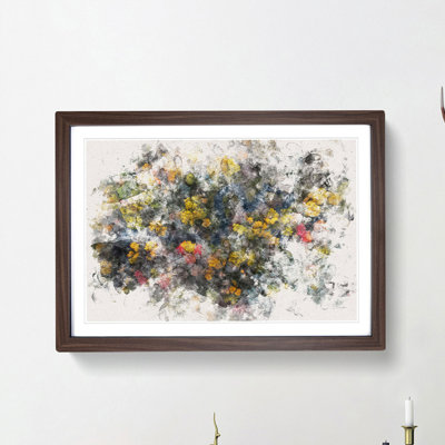 River Through an Autumn Forest - Picture Frame Painting Print