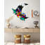 Très grand art / miroir en acrylique lune / grand art mural / fabriqué aux États-Unis / cadeau de luxe / décoration murale / art moderne / abstrait mural / lune