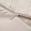 Ensemble de housse de couette à rayures tissées en microfibre 3 pièces brun clair / naturel-135104830-135104835