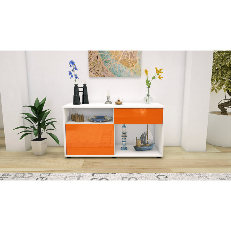 Elmer 1 - Drawer Chest of Drawers, White/Orange