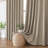 Textured Faux Linen Thermal Insulated & Noise Reducing Grommet Blackout Curtain Panels, Set of 2-1020371459-1020371458