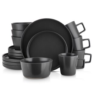 Wild Sage Sana Medallion 16-Piece Dinnerware Set in Grey – Waleska Co.