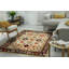 Tapis oriental ivoire en laine noué à la main Violet-2086244430