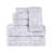 Ensemble de serviettes de bain 6 pièces en coton à motif géométrique doux et très absorbant-1308561442