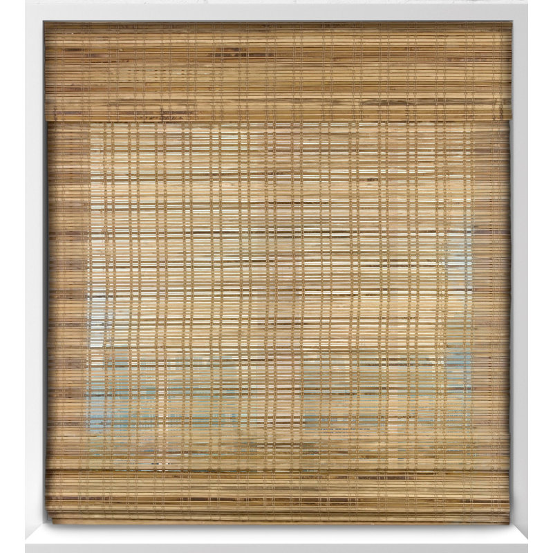 ARLO BLINDS Tuscan Sheer Bamboo Roman Shades, 30.5"W x 60"L