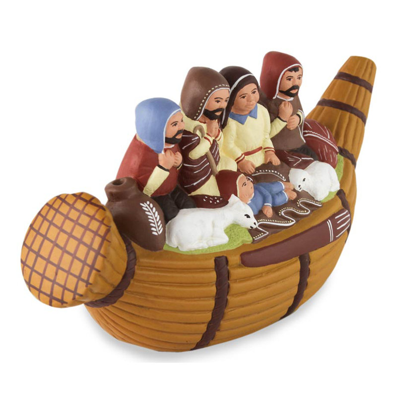 Crèche de Noël artisanale