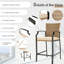 Table bistro en acier inoxydable
