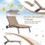Lelouch Outdoor Metal Chaise Lounge