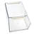 Azar Displays Small Clear Stackable Bin, 4-pack