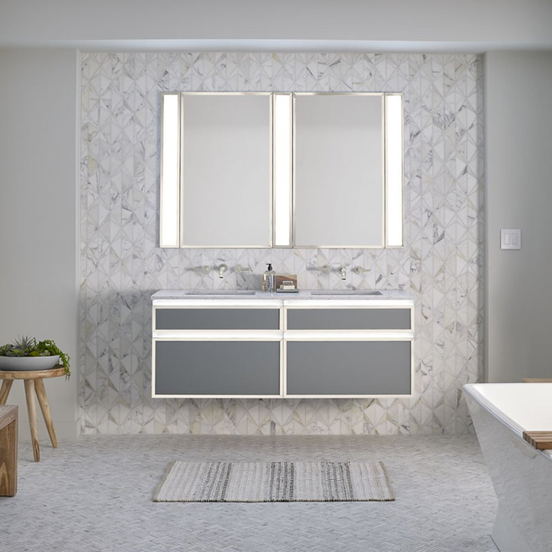 Profiles LED Bath Bar, Matte Black, 2700K