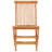 Square 2 - Person Teak Bistro Set with Cushions-73805919