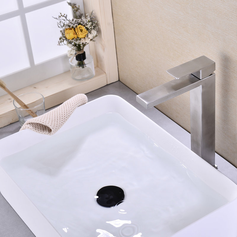 Robinet de lavabo en acier inoxydable - débit régulier, débit d'eau réglable dans la salle de bain, température