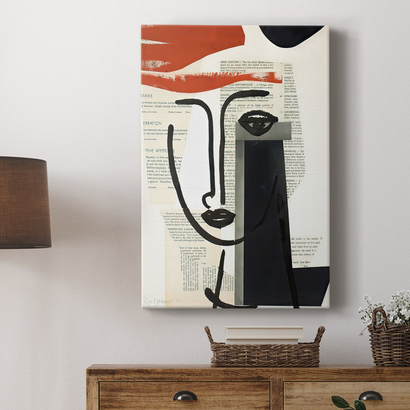 Les visages d'un siècle VI - Cavas de la galerie sur mesure, H 27 po x l 18 po