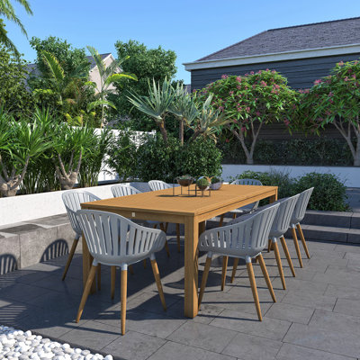 Como 8 - Person Patio Dining Set with Rectangular Table