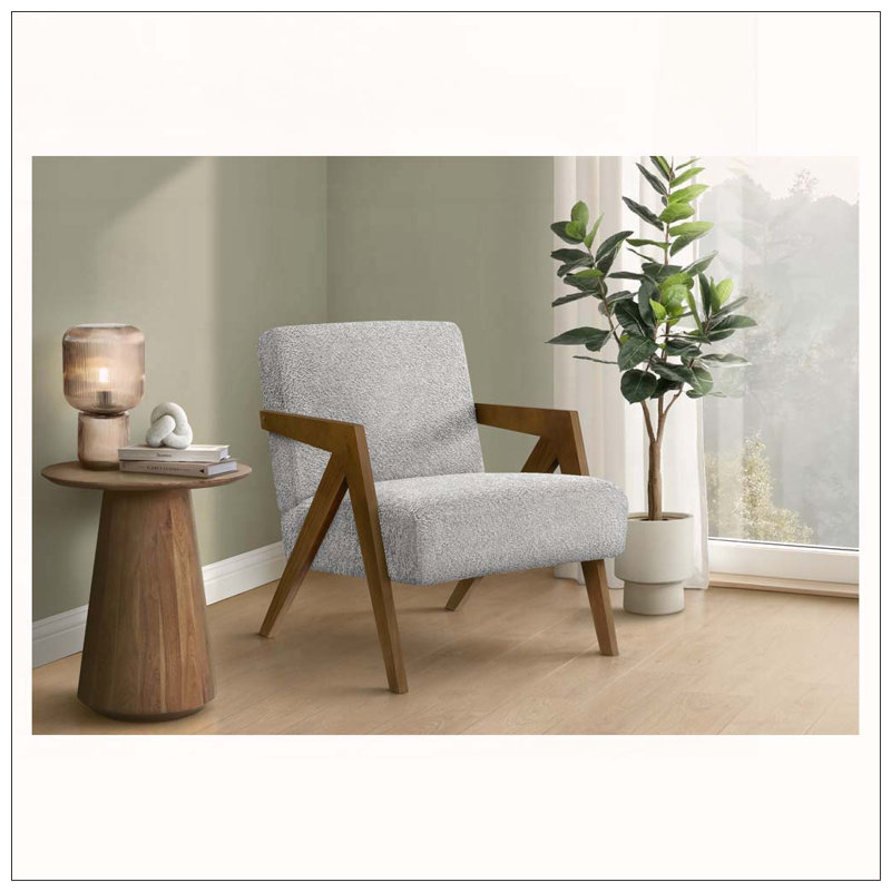 Fauteuil d'appoint moderne H 30 po, Light Gray