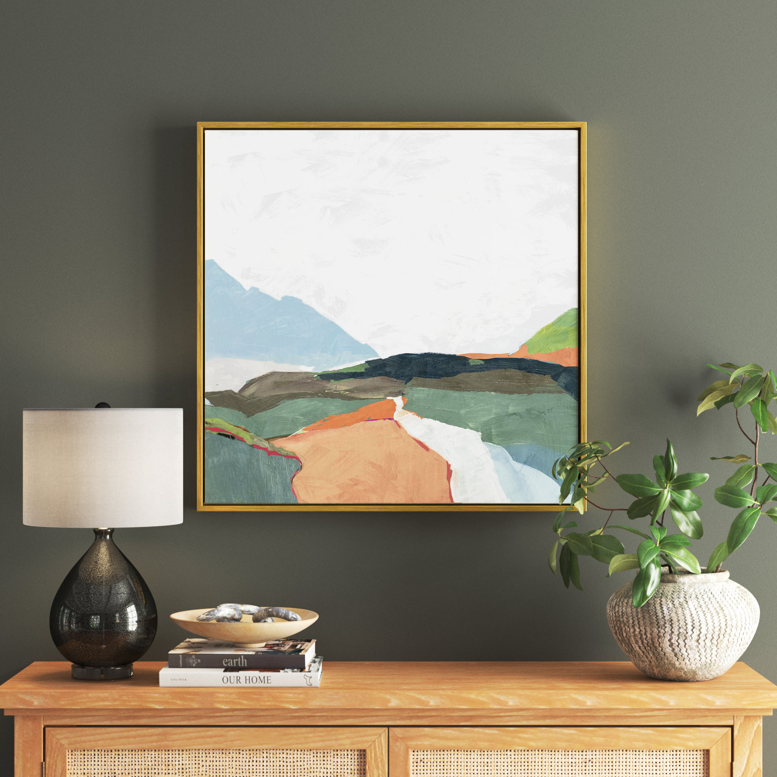 Addy "April Morning" Painting, 31.5" H x 31.5" W, Gold