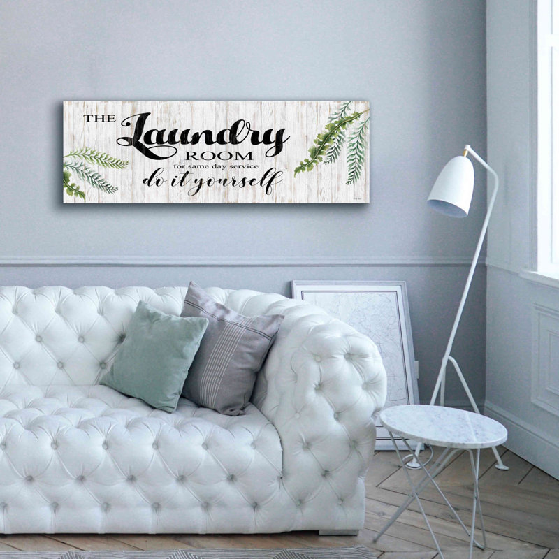 Farmingville The Laundry Room par Cindy Jacobs, H 20 po x l 60 po x P 1,5 po