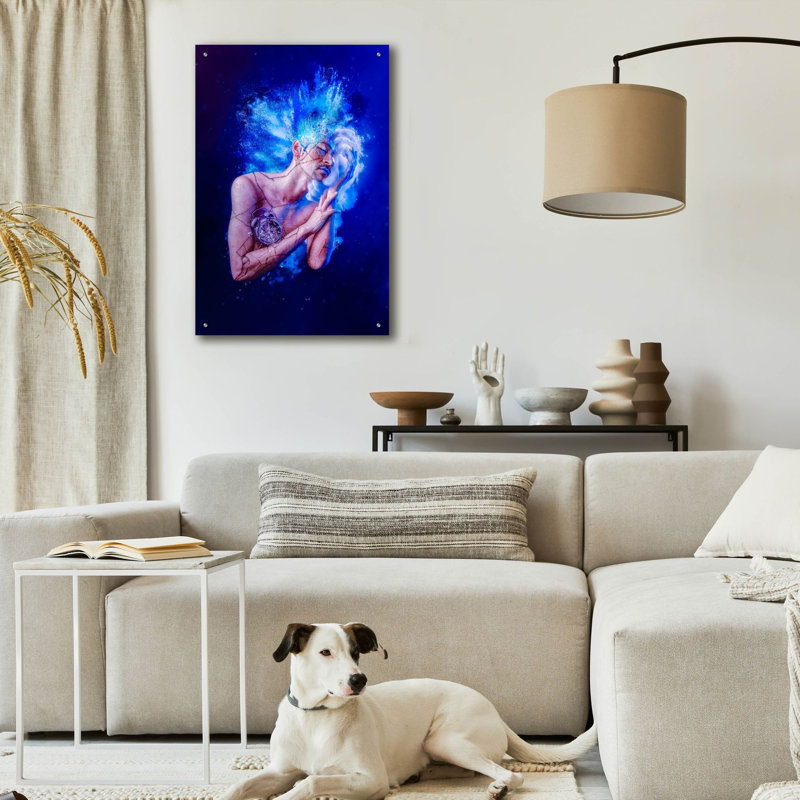 Art mural en verre acrylique paresseux, H 36 po x l 24 po x P 0,2 po