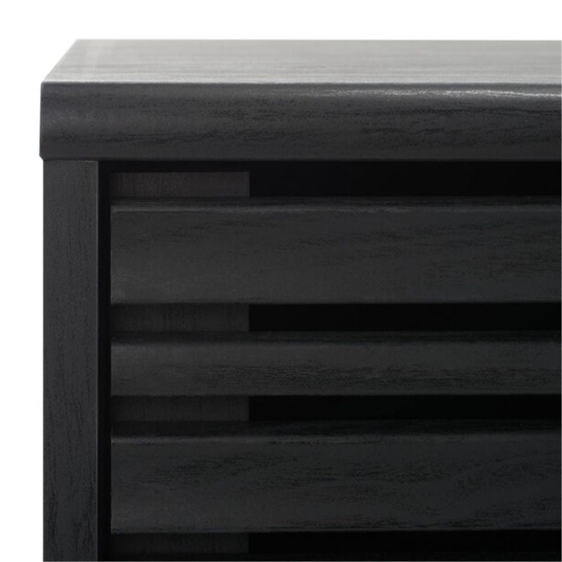Topeka 3 Drawer 1 Shelf TV Stand, Black