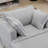 Oversized Corduroy Chaise Longue With Ottoman-104849594