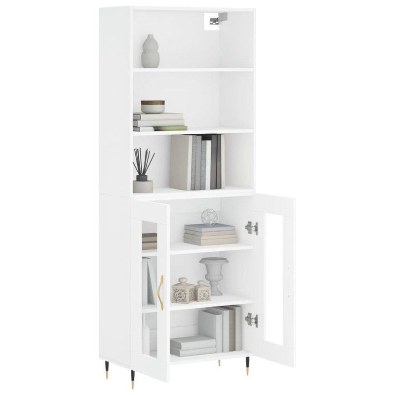 180cm H x 70cm W Bookcase, White
