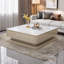 Table basse carrée en pierre claire-105834981