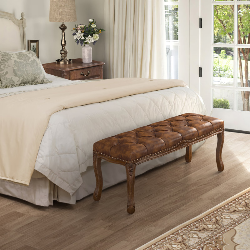 Banc en simili cuir Arthurine