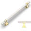 10 Pack Brushed Satin Nickel And Gold Cabinet Pulls - 7.5 Inch (192Mm) Hole Centre Drawer Handles For Kitchen Cabinets, Bathroom, Dresser - Durable And Stylish Hardware-116038916-116038922-116038933