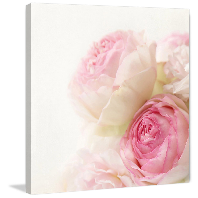 Roses par Sylvia Cook, reproduction sur toile, H 32 po x l 32 po x P 1,5 po