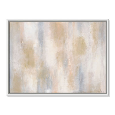 Cassiel Pulsating Shimmer - Floater Frame Painting on Canvas
