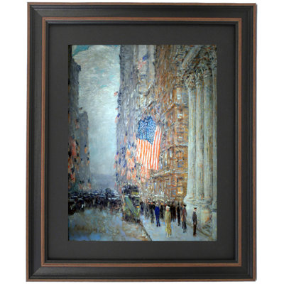 Flags On The Waldorf By Frederick Childe Hassam
