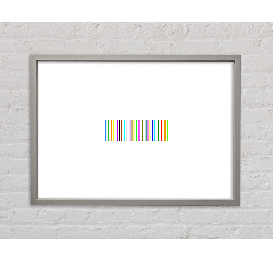 Barcode - Einzelner Bilderrahmen Kunstdrucke auf Leinwand