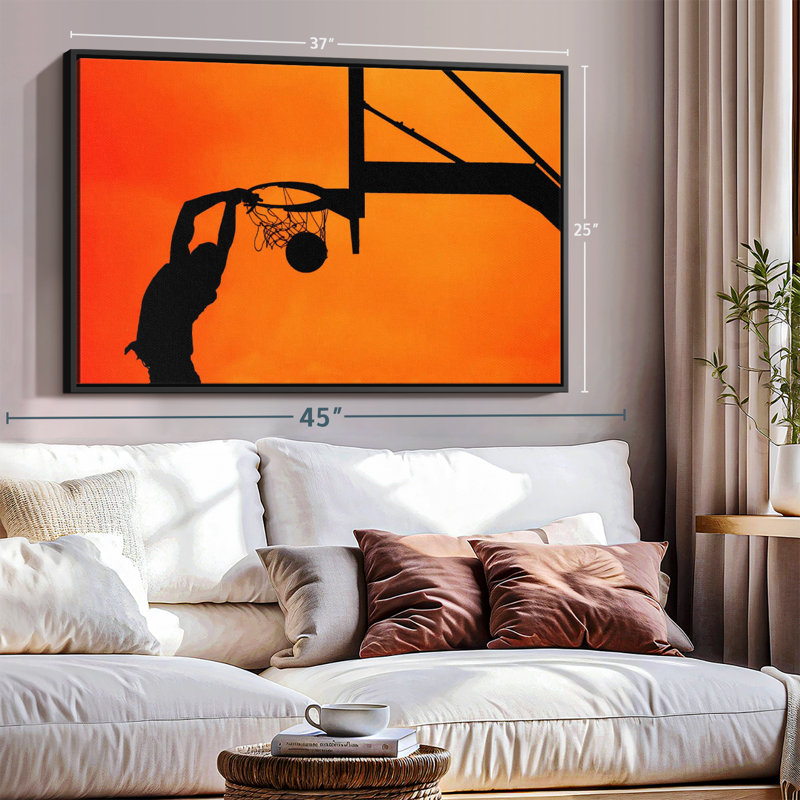 Impression sur toile Basketball Dunk Shadow