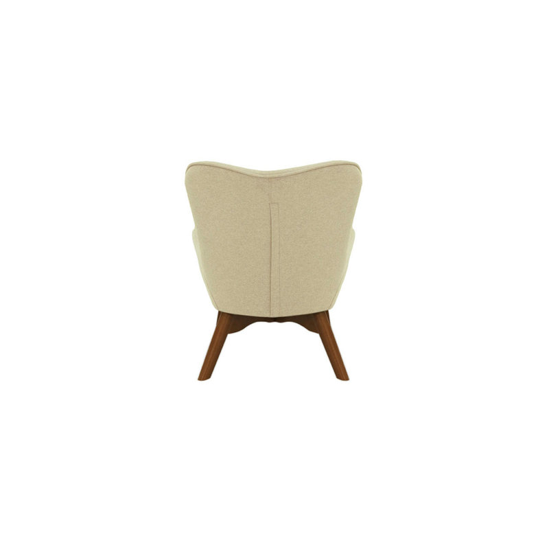 Wimbled Kids Personalized 31 cm Club Chair Club Chair and Ottoman, Cream/Dark Oak